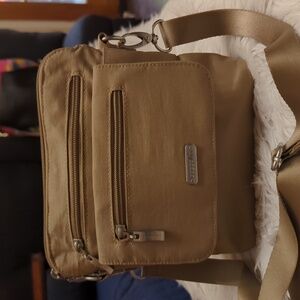 Baggallini Let's Escape Tan Cross Body Bag